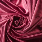 Тканина Велюр Ice стрейч однотонний, тканина костюмна, платтяна оксамитова, оксамит V-5 марсала м.п.