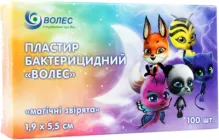 Пластир бактерицидний дитячий Волес 1.9х5.5 з малюнком №100 (503276)