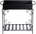 Мангал Metalzavod на 12 шампурів 4 мм на дровниці (MD12-4)