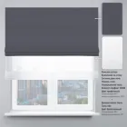 Римські штори DECOLIV День-Ніч Тюль/Блекаут Перфект графітовий 150*170 см