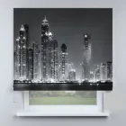 Римські штори DECOLIV місто на чорному тлі 40*170 см