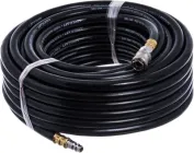 Шланг пневматичний для компресора гумовий Airkraft повітряний армований з швидкороз'ємними з'єднаннями 20 атм 10x17 мм 10 м (AHC-10-I)