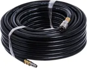 Шланг пневматичний для компресора гумовий Airkraft повітряний армований з швидкороз'ємними з'єднаннями 20 атм 8x15 мм 15 м (AHC-10-G)