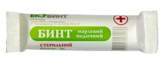 Бинт марлевий стерильний 5м х 10 см Екобинт