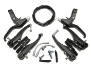 Чорний комплект гальм V-brake + гальмівні ручки Китай