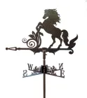 Флюгер на дах з мустангом Кріплення флюгера на шпиль даху або альтанки Стара мідь