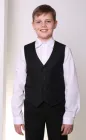 Жилет шкільний класичний для хлопчика МШФ15 DM SASHKA чорний 146 р. (38)