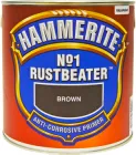 Матовий алкідний ґрунт для металу Hammerite No.1 Rustbeater антикорозійний 2.5 л Темно-коричневий (5119002)