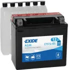 Мото акумулятор Exide AGM 12 Ah (+/-) 200EN (ETX14-BS)