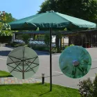 Усилений пляжний зонт 3м / Складний великий зонт від сонця для пляжу та саду Зелений