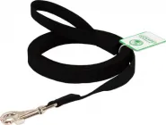 Повідець Lucky Pet брезентовий шитий чорний (4820224214436)