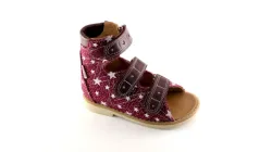 Ортопедичні босоніжки Allure 25 Бордово-червоні