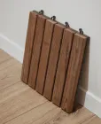 Садовий паркет-трап в баню кричневйы декінг HomeDeco 1шт 325х325х32