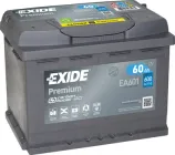 Автомобільний акумулятор Exide Premium 60 А·год (+/-) Euro (600EN) (EA601)