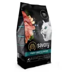 Сухий корм Savory для кошенят зі свіжим м’ясом індички та курки 2 кг