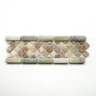 Мозаїка з натурального каменю Amera Mosaic - 1 Green 8x25