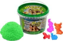 Кінетичний пісок Strateg Magic sand Зелений + 4 формочки 0.5 кг (371-5) (4823113862718)