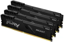 Оперативна памʼять Kingston Fury DDR4-3200 65536 MB PC4-25600 (Kit of 4x16384) Beast Black (KF432C16BB1K4/64)
