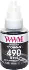 Чорнило WWM GI-490 для Canon G14xx/G24xx/G34xx 140 г Black Pigment (C490BP)