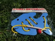 Дерев'яна яна шнурівка Komarov Toys "Риба" К140