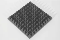 Панель із акустичного поролону Ecosound піраміда 70 50х50 см Чорний графіт