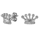 Сережки з білого золота з діамантами 1677453