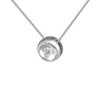 Кулон з білого золота з діамантом 821892, розмір 40