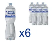 Упаковка мінеральної води сильногазованою Aqua Naturale (1,5 л х 6 пляшок)