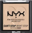 Матувальна пудра для обличчя NYX Professional Makeup Can`t Stop Won`t Stop 3 Light Medium 6 г (800897004224)