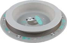 Набір посуду Canpol babies Exotic Animals Сірий 2 шт. (56/523_grey)