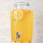 Лимонадниця скляна Cold Drink 7.6л з краном із нержавійки