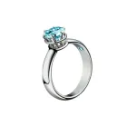 Золота каблучка з синім / кольоровим діамантом 0,75 ct. Diamant Elite 750° (8889930)
