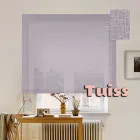 Римська штора система Classic InHt Тюль Натурель Сірий 140х170 см