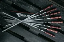 Набір шампурів Reckless в сагайдаку з дерев'яною ручкою 730*3*12 мм 8 шт (шсдрю8)