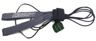 Гумова петля-еспандер EasyFit D4 1-6 кг сірий (гума тренувальна для фітнесу, гумка для підтягувань, лижника, плавця, боксера) EFRLE25GY