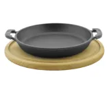 Сковорода БІОЛ (порційна з дошкою) чавунна матова емаль 14 см (20146ED)