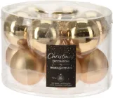 Набір ялинкових кульок Christmas Decoration 5 см 12 шт золото (ABR701000)