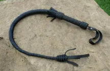 Нагайка козача зі шлепком чорна 90 см