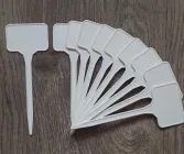 Посадкові таблички Укрпласт 5,5*3,5 см висота 15 см 10 шт Білі