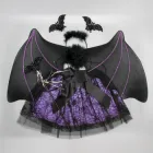 Карнавальний набір (спідниця + крила + тіара) Devilon 518127 Чорний з фіолетовим (5102682518127)