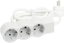 Подовжувач Legrand Стандарт 3х2К+C розетки, 16 А, з кабелем 5 м Білий/Сірий (694567)