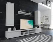 Вітальня комплект із ДСП Люсія 220 2200х370х1600 мм німфея альба Gerbor