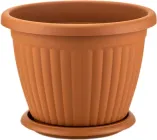Вазон Serinova з піддоном Kemer 31 л Теракотовий (11352Kmd)
