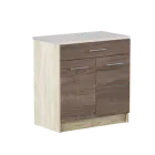 Кухонний модуль Еверест Еко Низ ящик 800 зі стільницею Комбі Дуб Сонома Трюфель 80х46х85 см