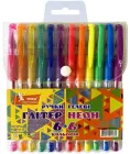 Набір гелевих ручок Умка Glitter + Neon Різнокольорових 12 шт (ГР46) (4820071011332)