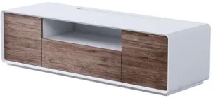 Тумба під телевізор Aqua Rodos Астрід 160х52х45.3 см Білий/Горіх гікорі ordf (АР000001242)