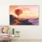 Картина на холсте Осеннее дерево51x34 см (383)