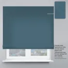 Римська штора мотузяний карниз класик рогожка преміум зелена бірюза 40х170 см