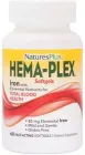 Комплекс із залізом Hema-Plex, Iron, Nature's Plus, 60 М'яких Желатинових Капсул (097467376915)