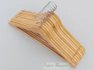 Набір вішалок для одягу Hanger 45 см світлі дерев'яні 10 шт